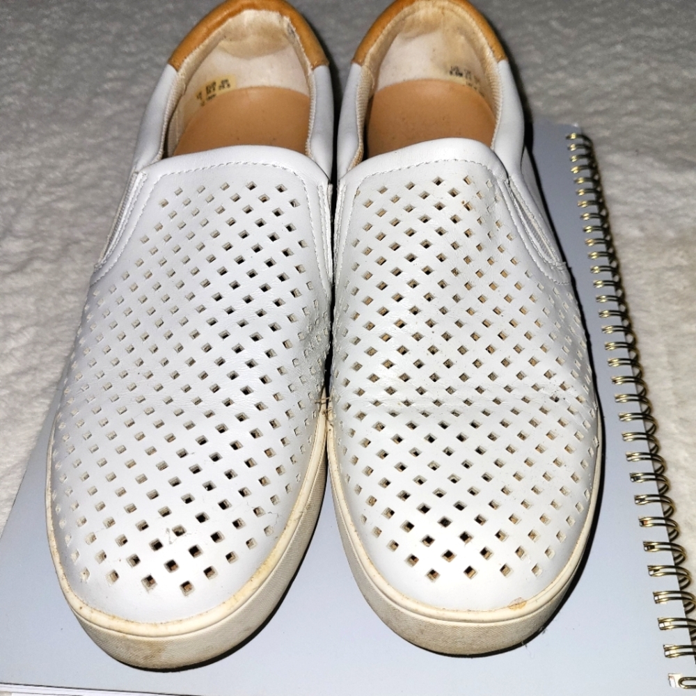 White Dr Scholls Slip Ons